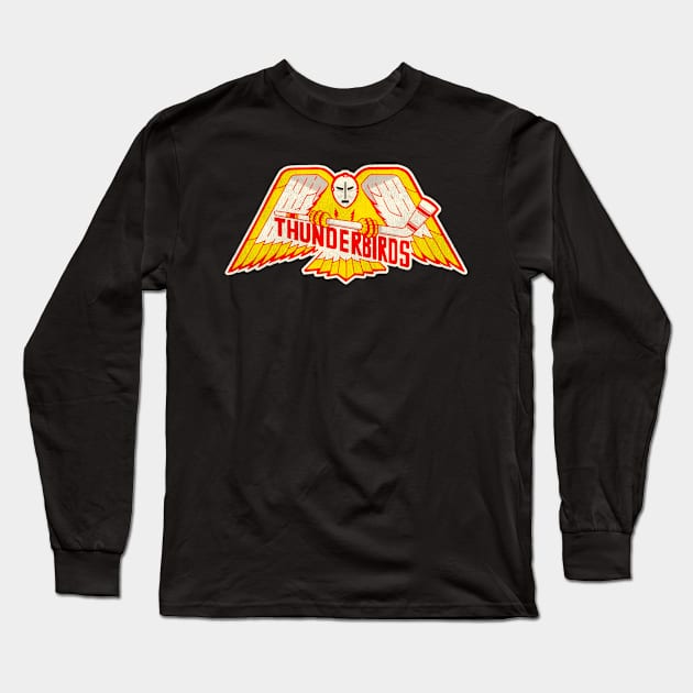 Carolina Winston-Salem Thunderbirds Hockey Team Long Sleeve T-Shirt by AlfieDreamy 